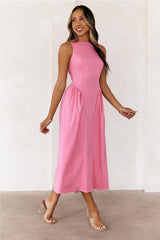 Style Spectacular Midi Dress Pink