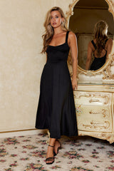 Refined Aesthetics Midi Dress Black
