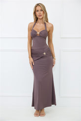 Real Loyal Maxi Skirt Brown