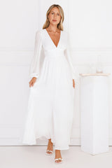 Meadow Dusk Maxi Dress White