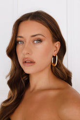 Made Up My Mind Earrings Gold