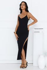 Powerhouse Party Midi Dress Black