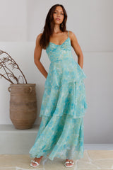 Lavish Allure Maxi Dress Green