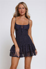 Sparkle Central Mini Dress Navy