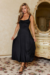 Refined Aesthetics Midi Dress Black