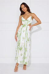 Summer Garden Maxi Dress Green