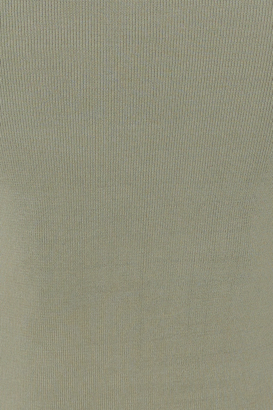 Mayfair Knit Maxi Skirt Khaki