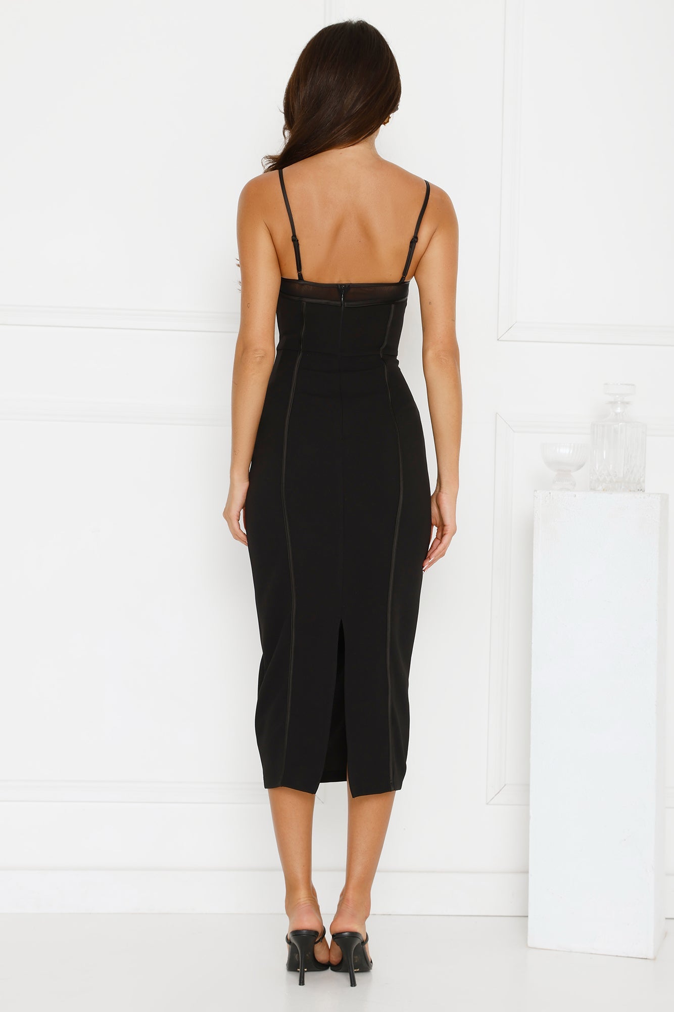 Vintage Desire Midi Dress Black