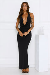 Midnight District Maxi Dress Black