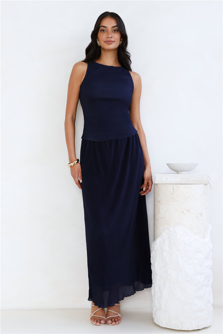 Nahla Maxi Skirt Navy