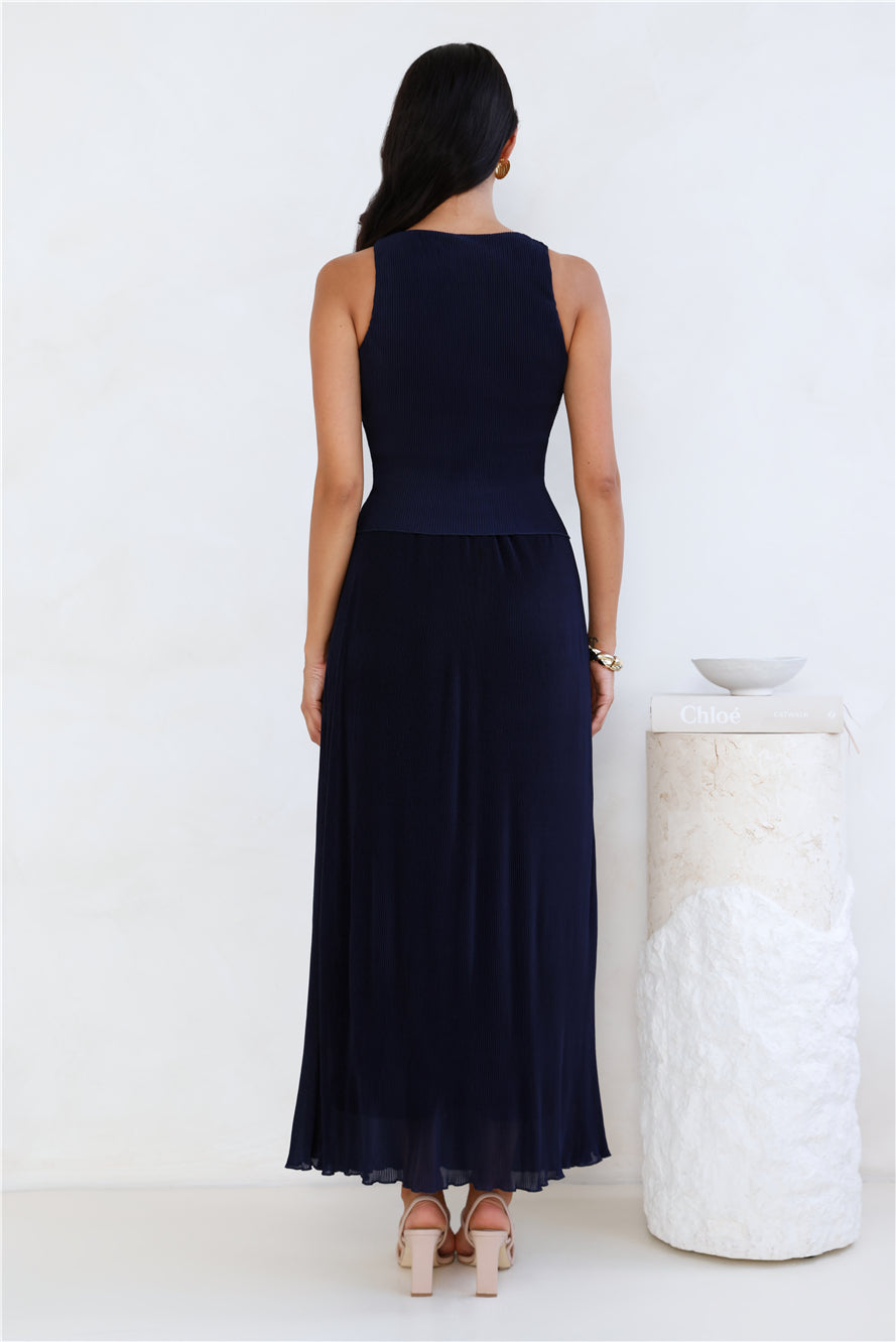 Nahla Maxi Skirt Navy