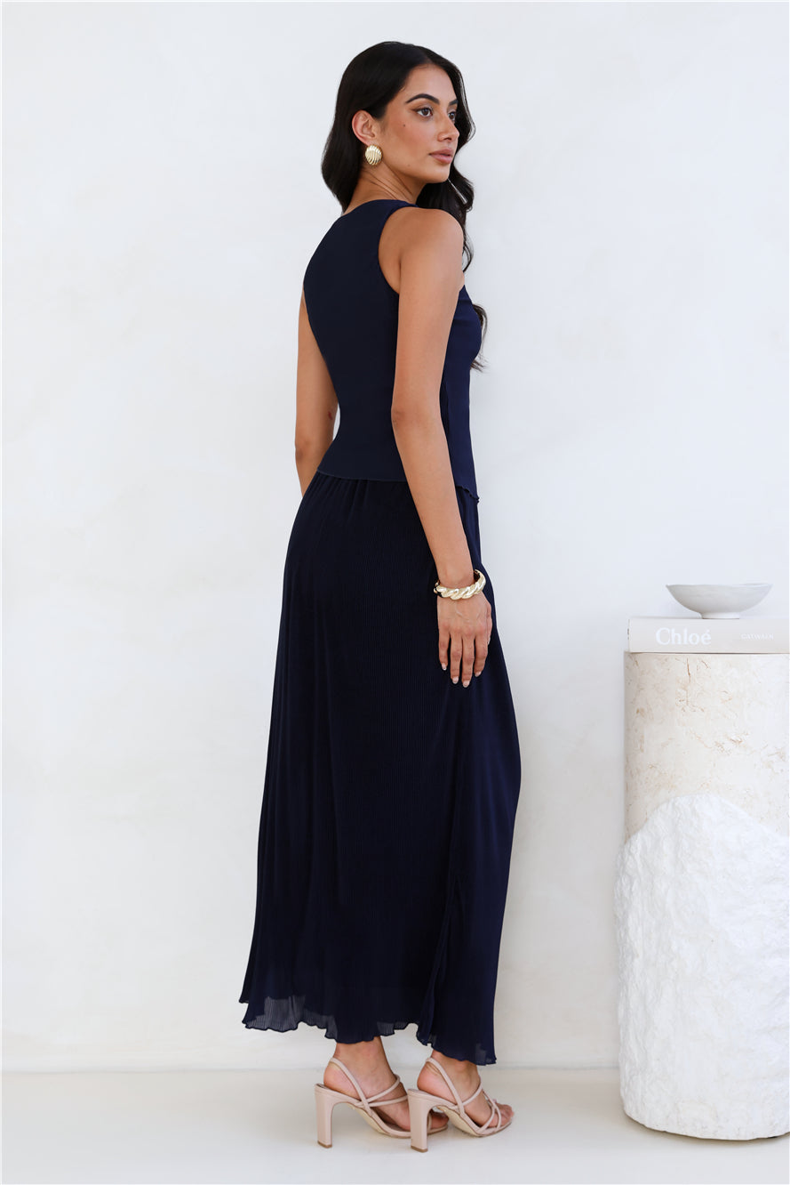 Nahla Maxi Skirt Navy