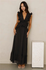 Evening Luxe Maxi Dress Black
