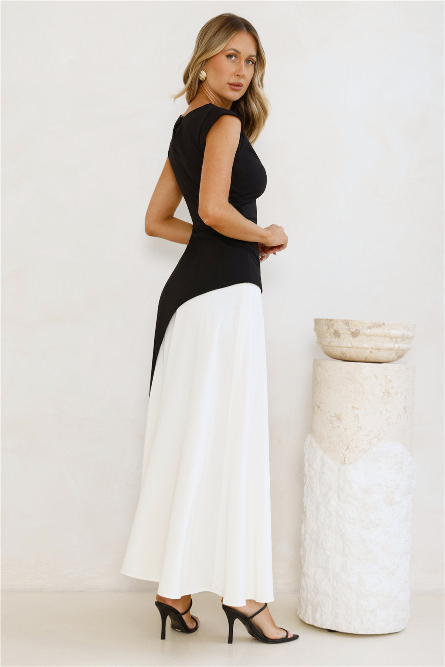 Starlit Soiree Maxi Dress Black