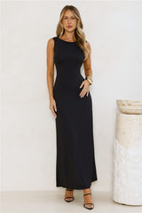 Romance Unveiled Maxi Dress Black