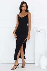 Powerhouse Party Midi Dress Black