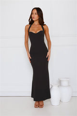 Flickers Of Fantasy Halter Maxi Dress Black