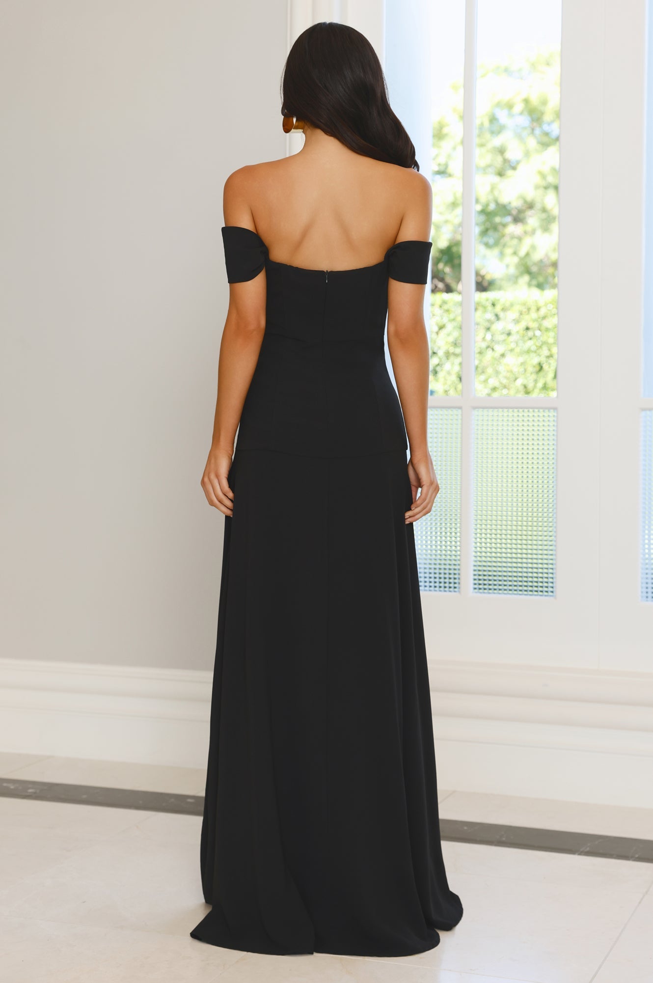 Blushing Cinderella Maxi Dress Black