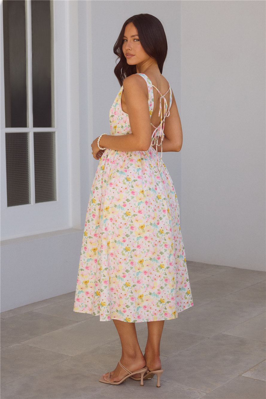 Confetti Crush Midi Dress Print